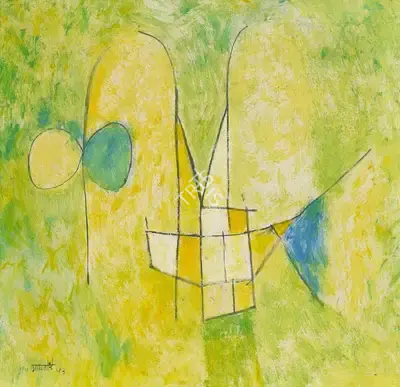 V.S. Gaitonde (Artist), Untitled, 1953, Painting
