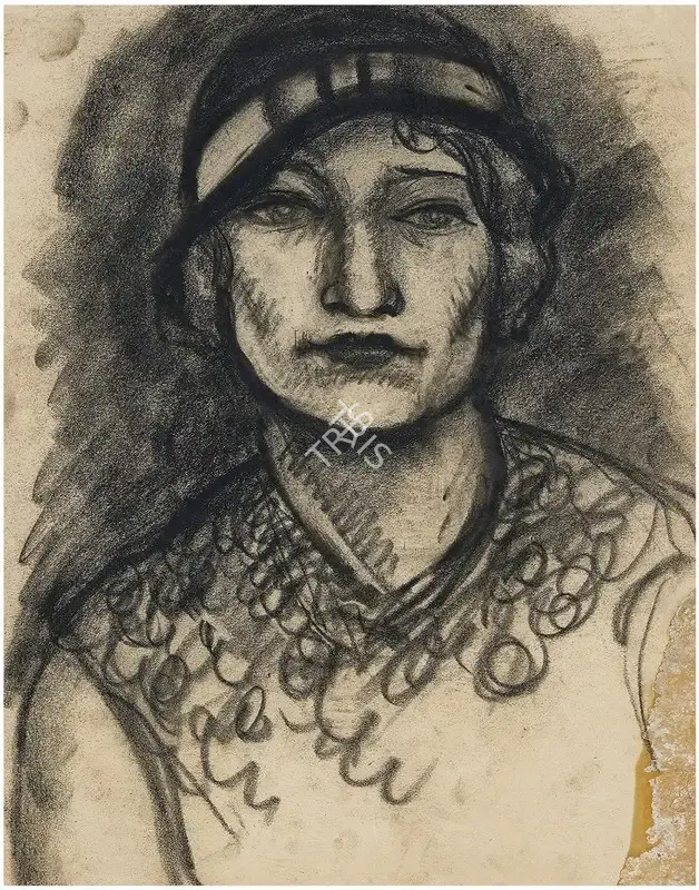 Sher-Gil, Amrita (Artist). Portrait, c.1931 | Painting, AG.Onl/16.07.20, 2020 · Asta Guru