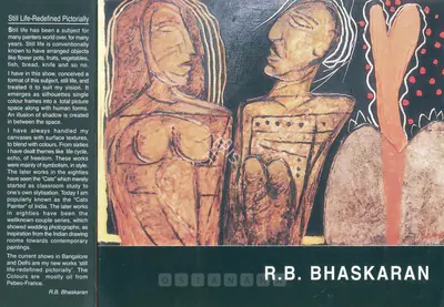 R.B. Bhaskaran (Artist), R.B. Bhaskaran, 2002, Solo Exhibition Invitation