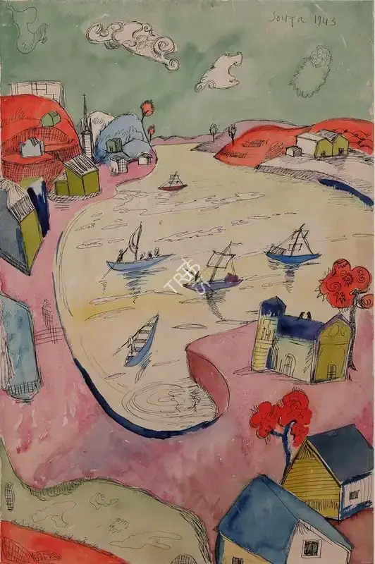 F.N. Souza (Artist), Untitled, 1943, Painting