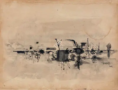 V.S. Gaitonde (Artist), Untitled, 1962, Painting