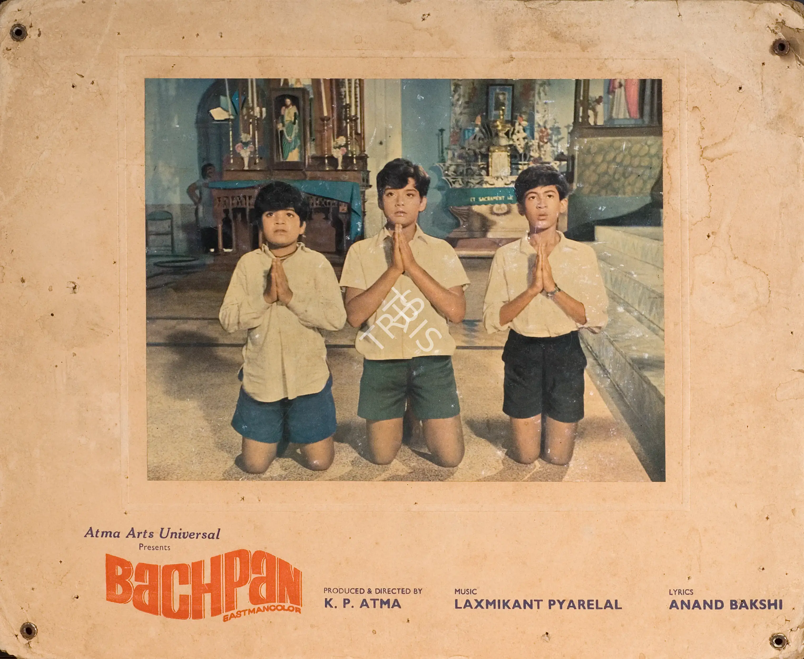 K.P. Atma (Producer), Bachpan, 1970, Photographic Still Mounted on Lobby Card