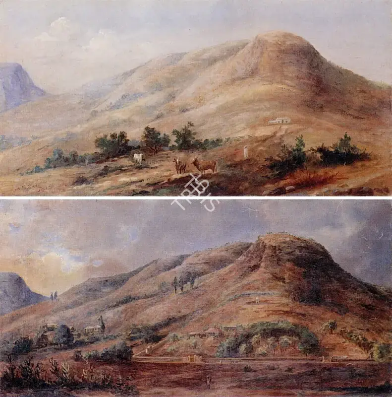 A.M. Mali (Artist), Two Views of Malavli, 1915, Painting