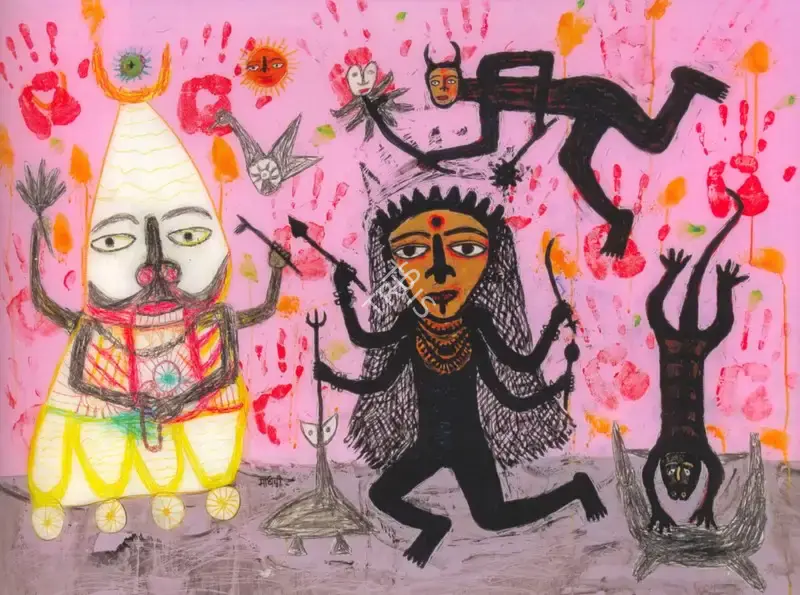 Madhavi Parekh (Artist), The Goddess, 2006, Painting