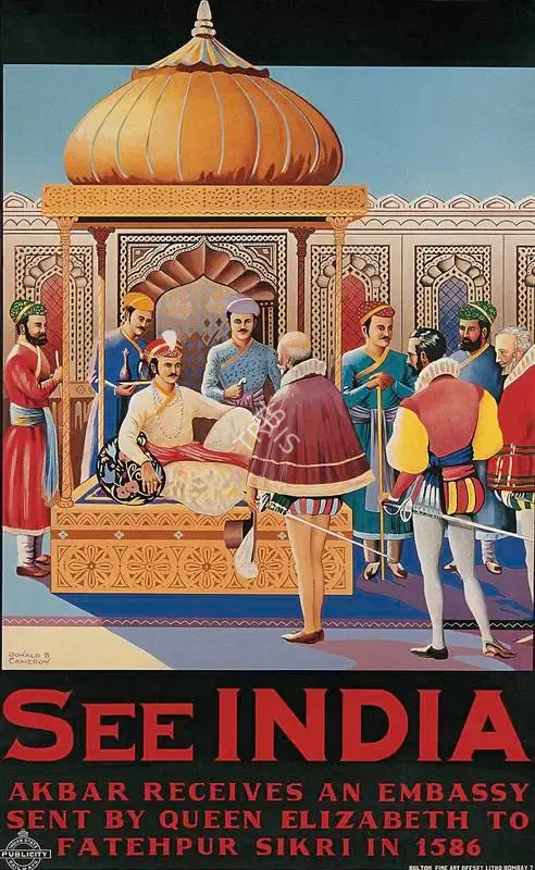 After Donald B. Cameron (Artist), See India, 1935, Travel Publicity Related Art & Poster