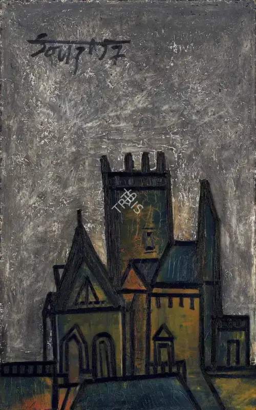 Souza, F.N. (Artist). The Castle, 1957 | Painting, AG.Onl/30.08.25, 2025 · Asta Guru