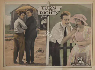 Rex Ingram (Director), Turn to the Right!, 1922, Lobby card