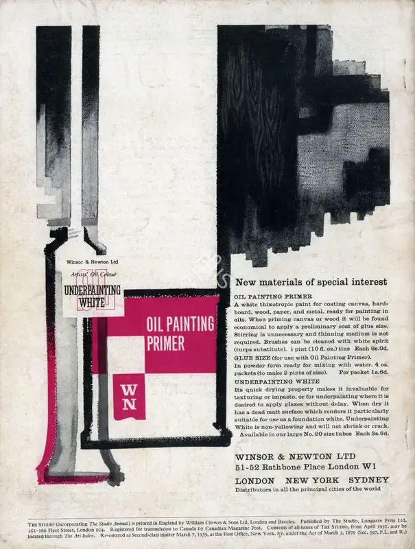 G.S. Whittet (Editor), Studio, 1961, Journal