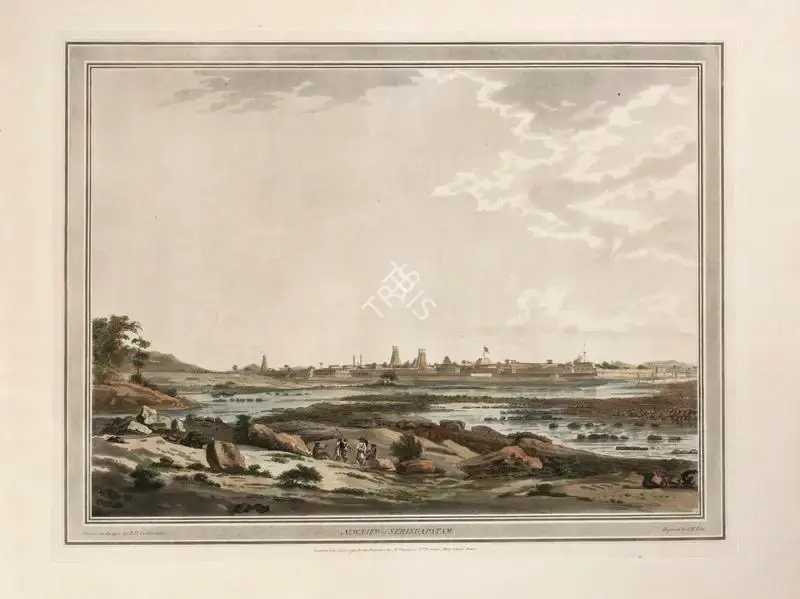 John William Edy (Engraver), West View of Seringapatam, 1793, Engraving