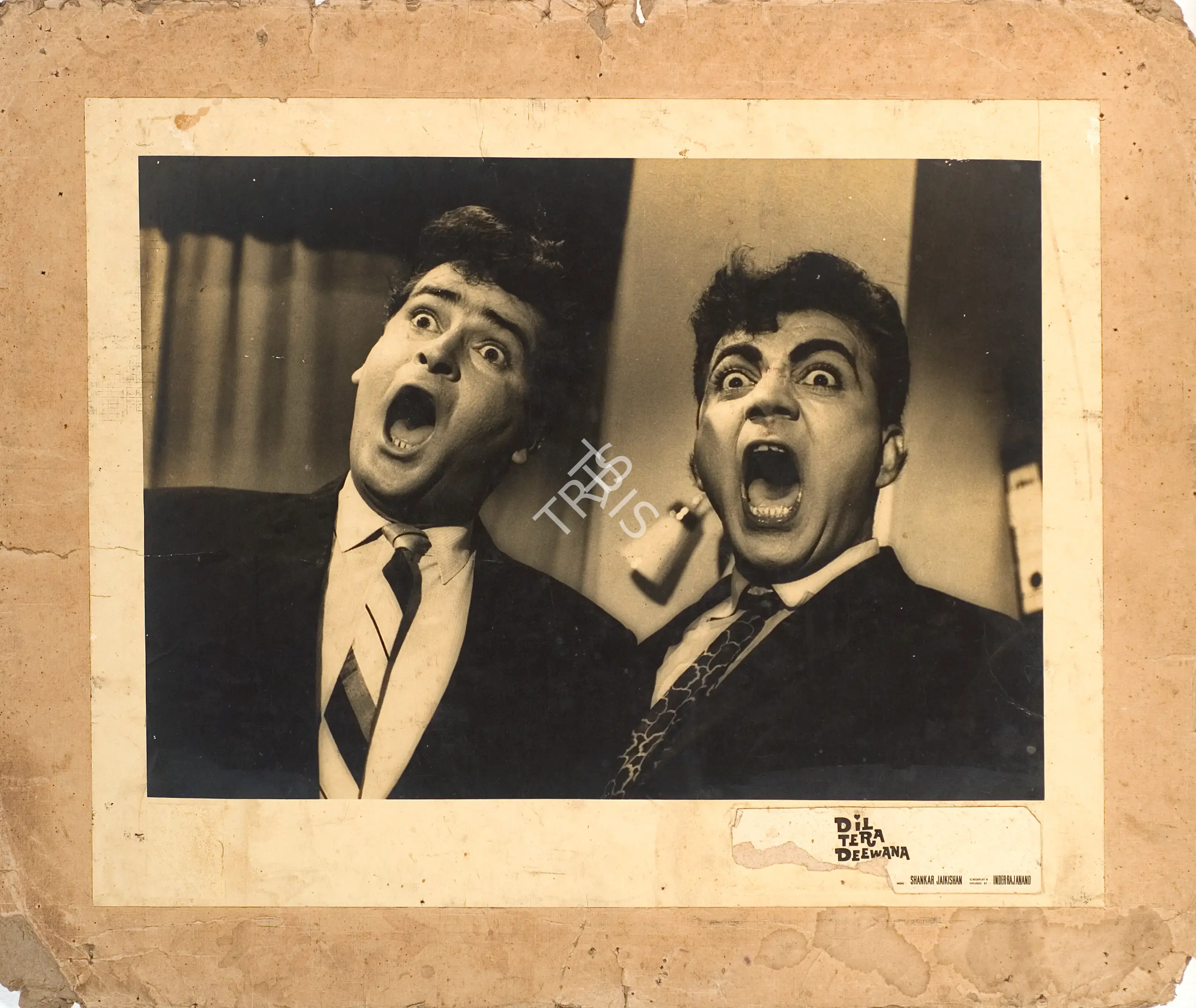 B.R. Panthulu (Producer), Dil Tera Deewana, 1962, Photographic Still Mounted on Lobby Card