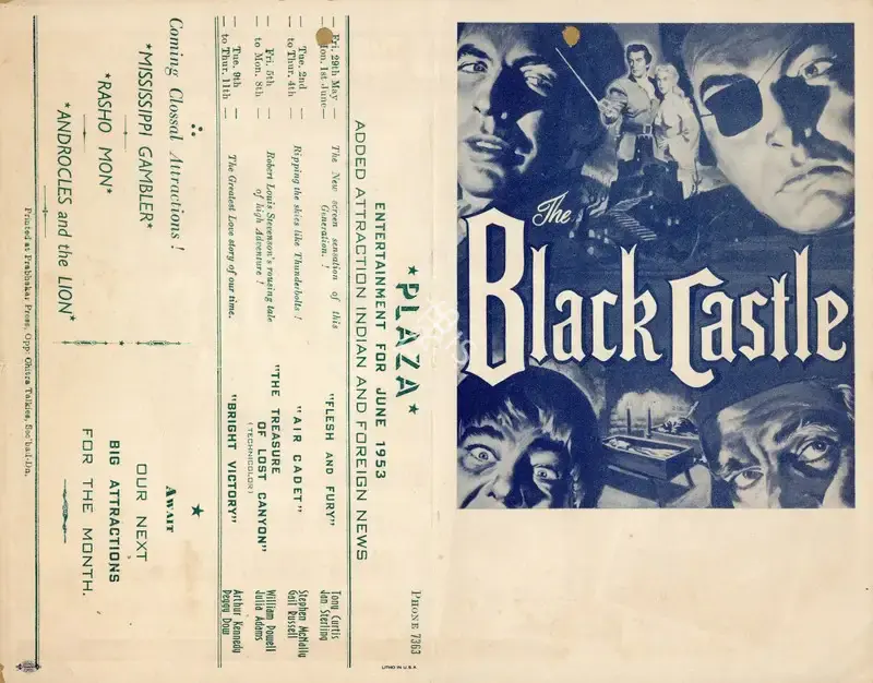Nathan H. Juran (Director), The Black Castle, 1952, Handbill