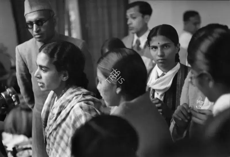 Henri Cartier-Bresson (Photographer), Dr.Sushila Nayar, Gandhiji's personal physician speaks on the night of 30 January 1948, 1948, Contemporary Photograph