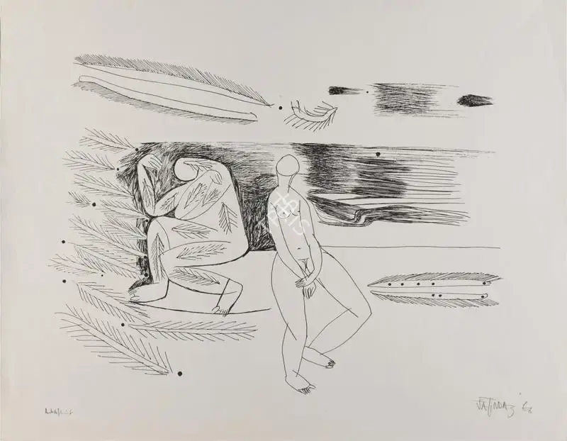 Das, Jatin (Artist). Untitled, 1966 | Graphic Art, 2022 · Sotheby's