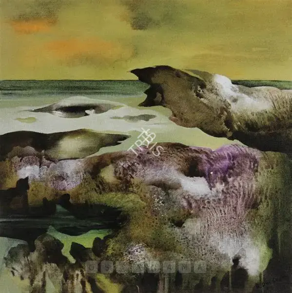 Bimal Dasgupta (Artist), Fantasy, 1984, Painting
