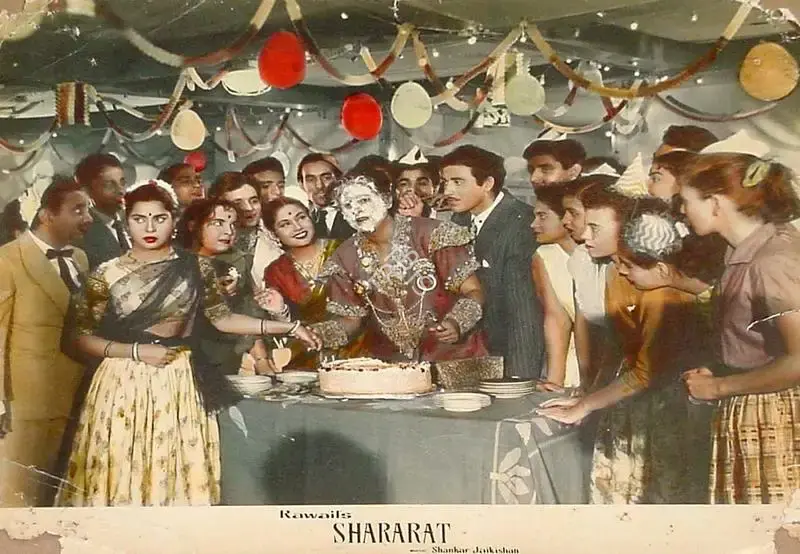 Dwarka Divecha (Cinematographer), Shararat, 1959, Lobby Card