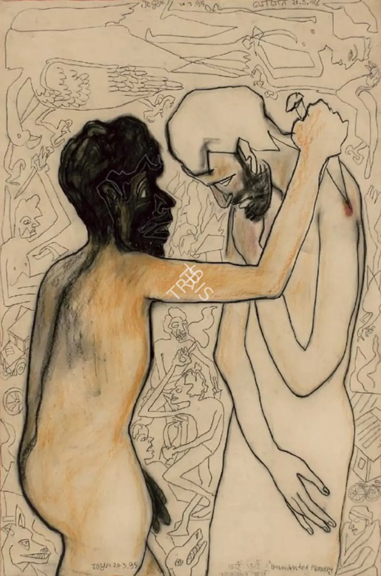 Chowdhury, Jogen (Artist). Unwanted Memory, n.d. | Drawing, Ch.NeY/21.09.05