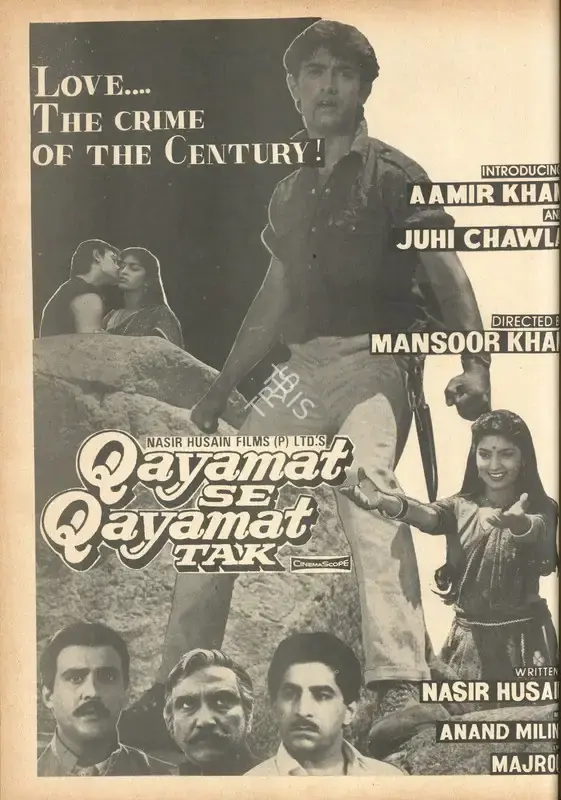 Mansoor Khan (Director), Qayamat Se Qayamat Tak, 1988, Advertisement