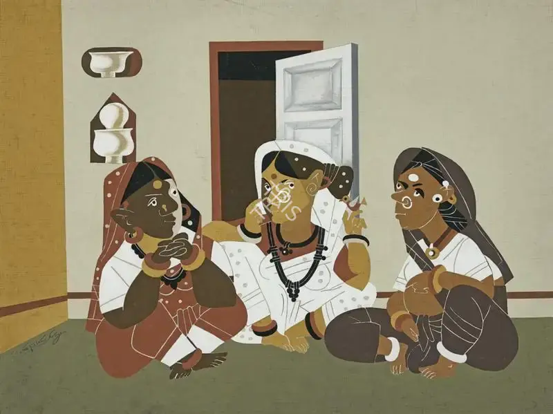 K. Laxma Goud (Artist), Untitled, 1970, Painting