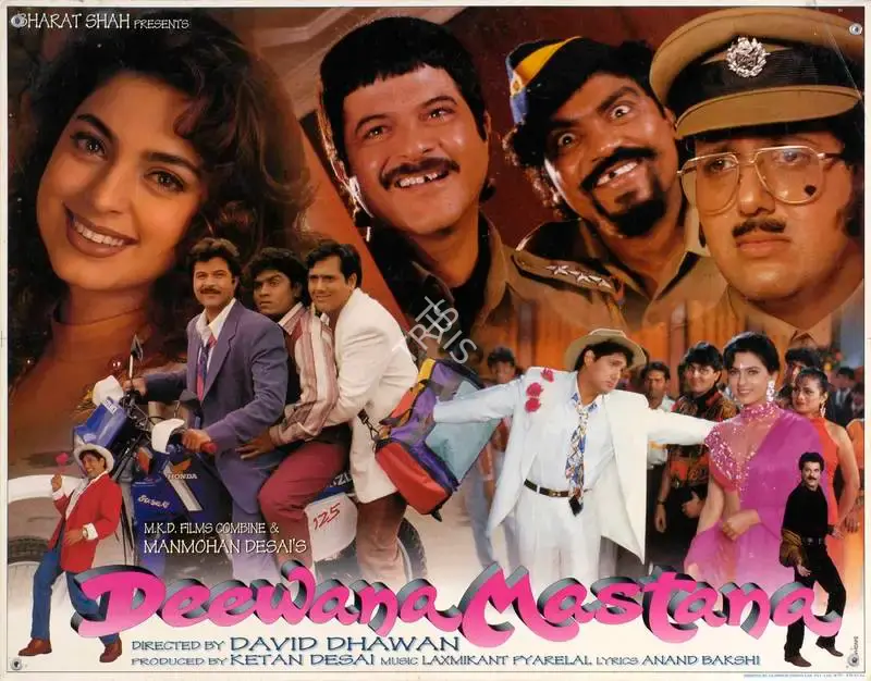 Rajan Kinagi (Cinematographer), Deewana Mastana, 1997, Lobby Card