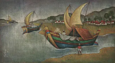A.A. Raiba (Artist), Untitled, 1990, Painting