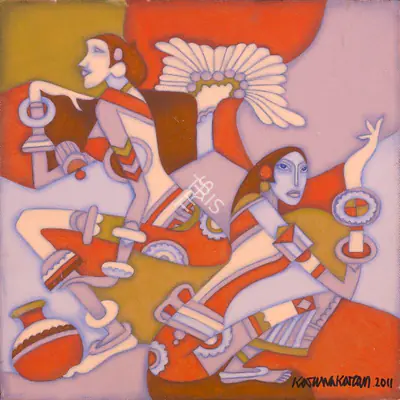 C.N. Karunakaran (Artist), Anxiety, 2011, Painting
