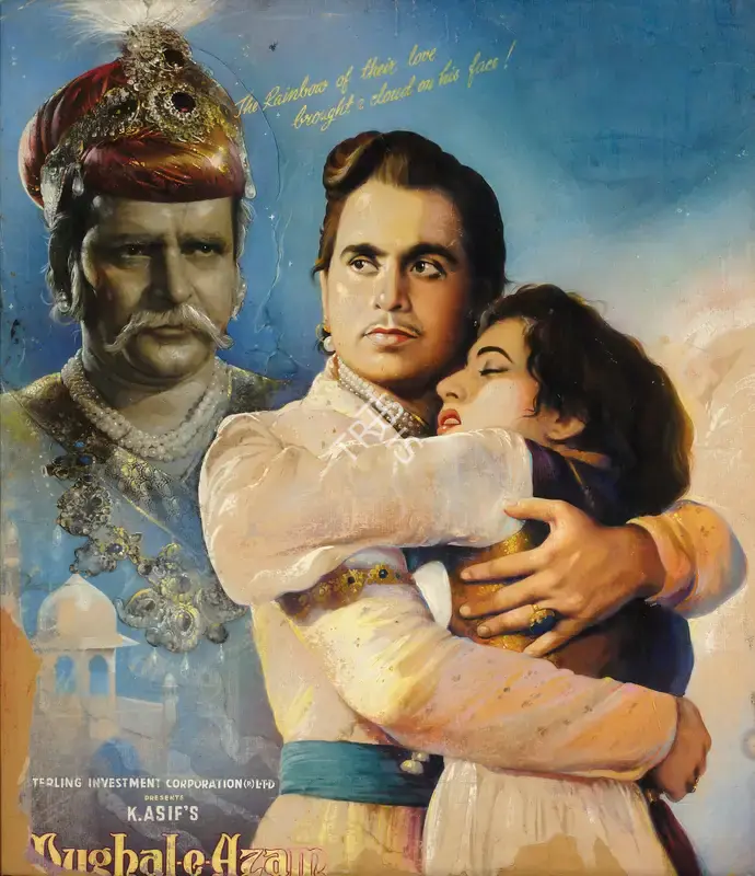 Unknown (Artist), Mughal-e-Azam, 1960, Original Artwork