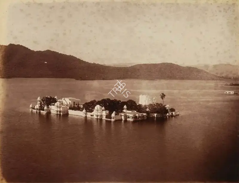 Lala Deen Dayal (Photographer), Jugmandir Water palace Odeypur, 1890, Antiquarian Photograph