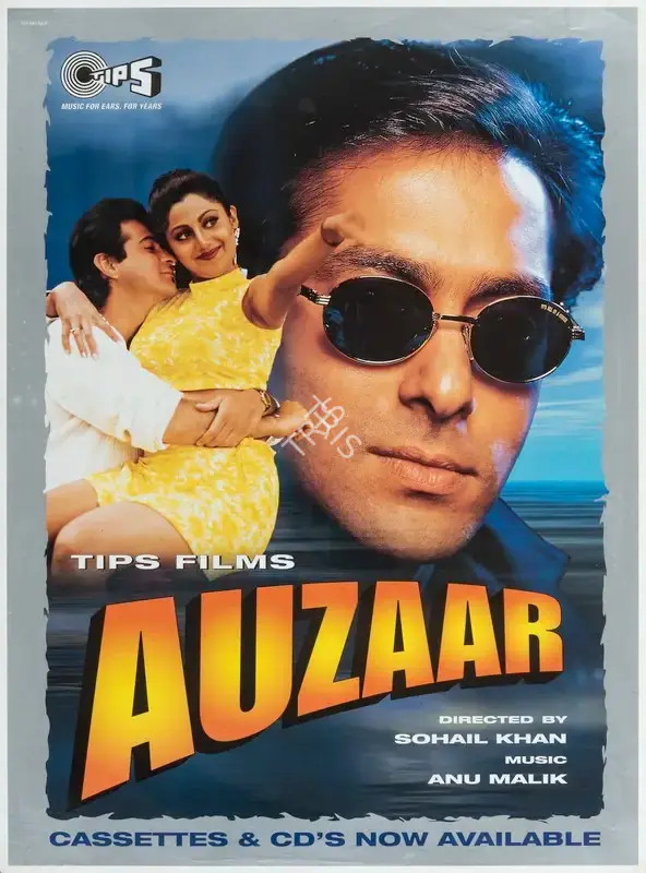 Kumar S. Taurani (Producer), Auzaar, 1997, Full Sheet Poster