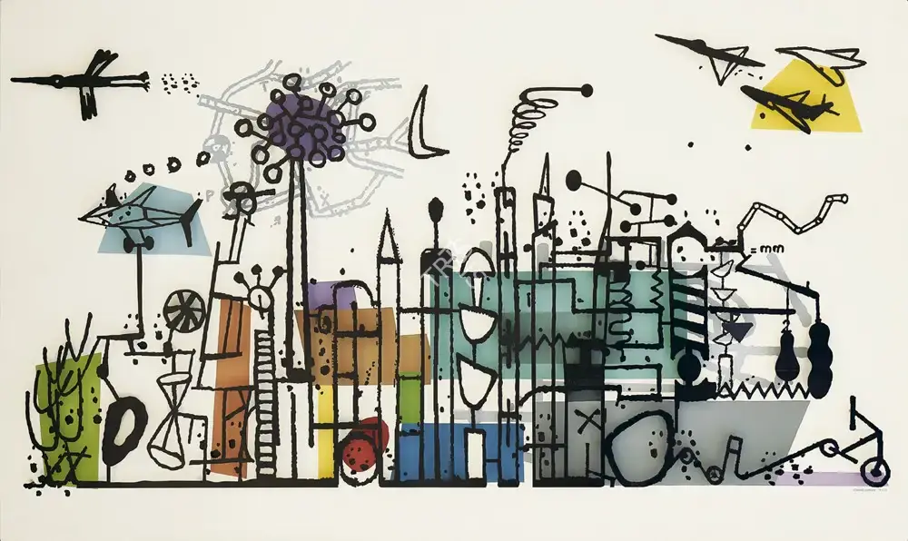 Kishore Shinde (Artist), Cityscape 2, 2012, Painting