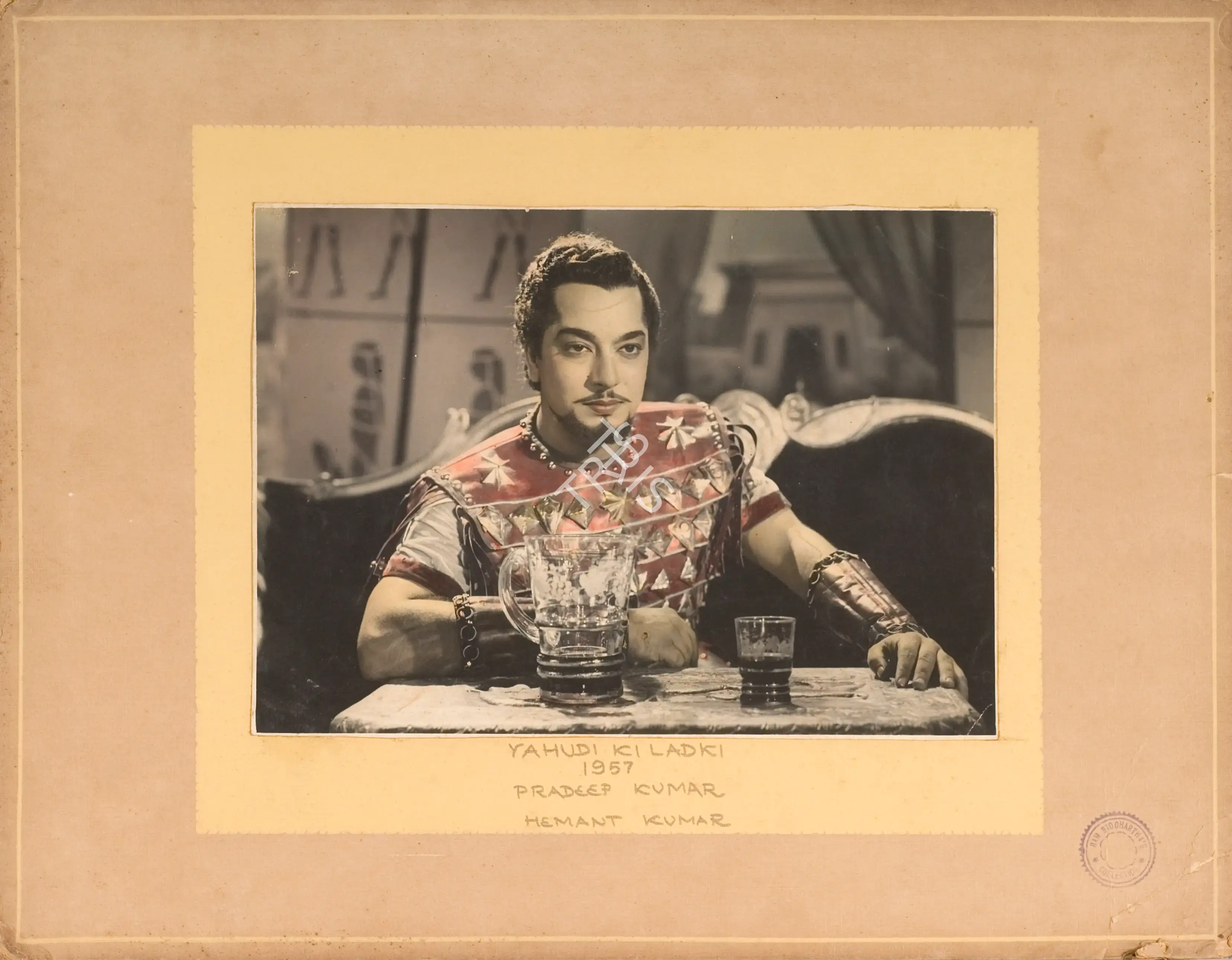 S.D. Narang (Producer), Yahoodi Ki Ladki, 1957, Photographic Still Mounted on Lobby Card