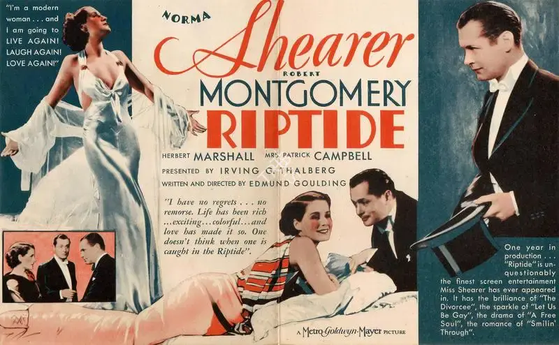 Edmund Goulding (Director), Riptide, 1934, Handbill