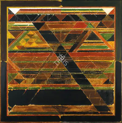 S.H. Raza (Artist), Encountre, 1985, Painting