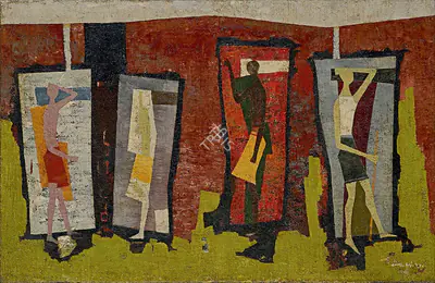 Shanti Dave (Artist), Untitled, 1950, Painting