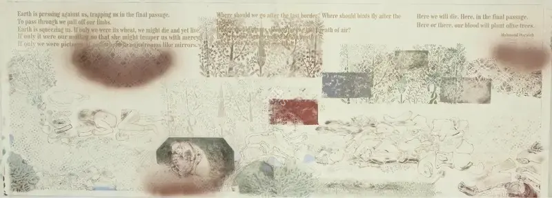 Nilima Sheikh (Artist), Sarhad , 2014, Painting