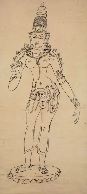 Nandalal Bose (Artist), Untitled, 1943, Drawing