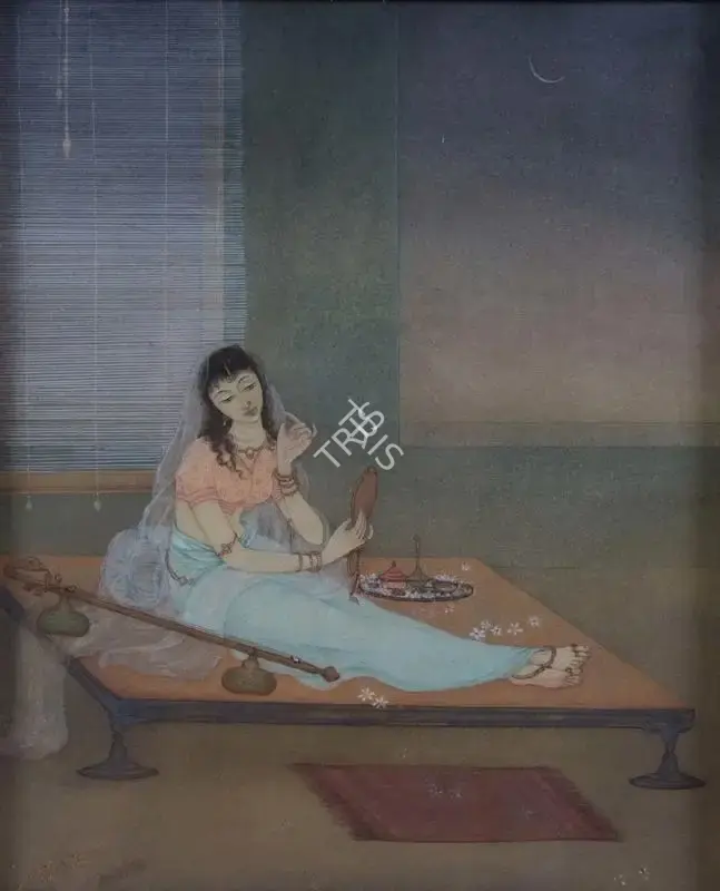 Pran Pal (Artist), The Prime Moon, 1936, Painting