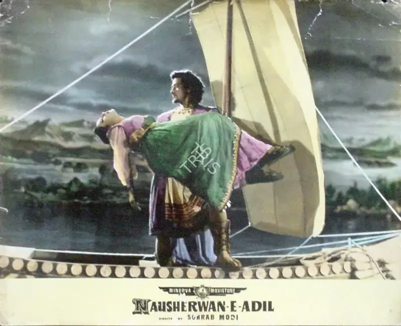 Sohrab Modi (Director), Nausherwan E Adil, 1957, Lobby Card