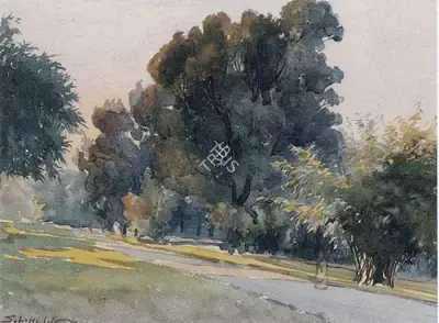 S.L. Haldankar (Artist), Landscape, Painting