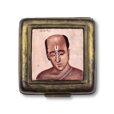 Anjolie Ela Menon (Artist), Untitled (Sadhu), Painting