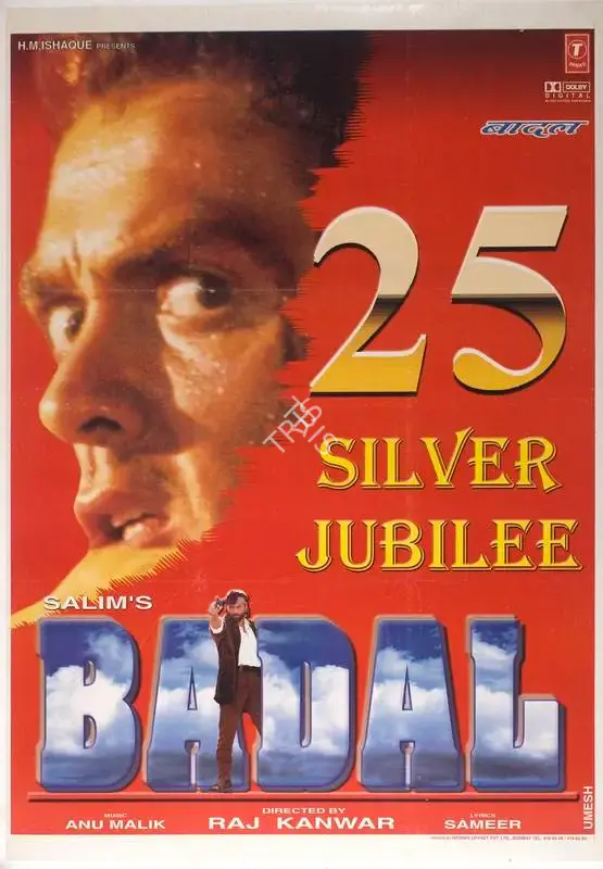 Salim (Producer), Badal, 2000, Full Sheet Poster