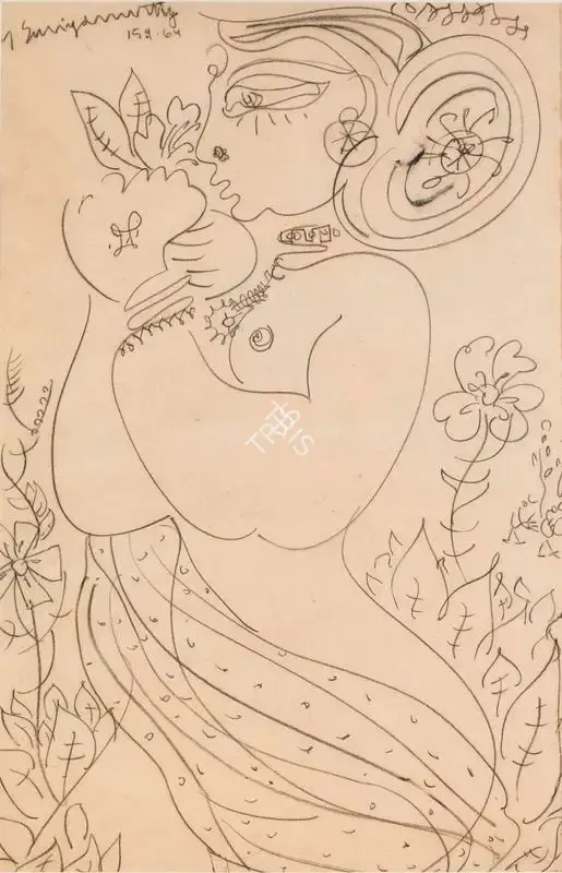 M.S. Suriyamoorthy (Artist), Untitled, 1964, Drawing