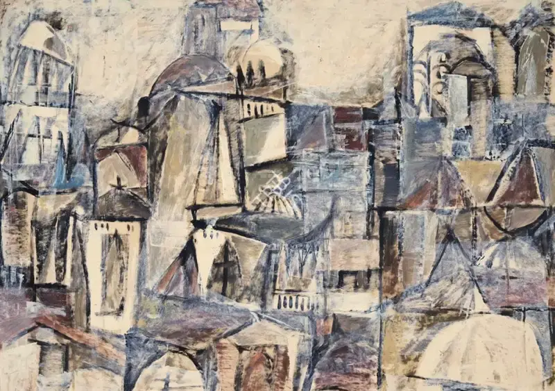Goud, K. Laxma (Artist). Untitled, 1964 | Painting, AG.Onl/24.04.25, 2025 · Asta Guru
