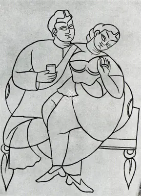 Unknown (Artist), Woman and Wine, 1890, Drawing