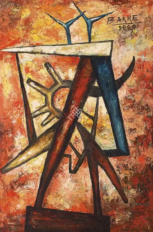 Bakre, S.K. (Artist). Untitled, 1960 | Painting, AG.Mum/17.12.25, 2025 · Asta Guru