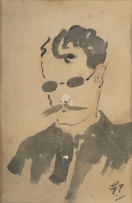 Gaganendranath Tagore (Artist), Portrait, 1919, Painting