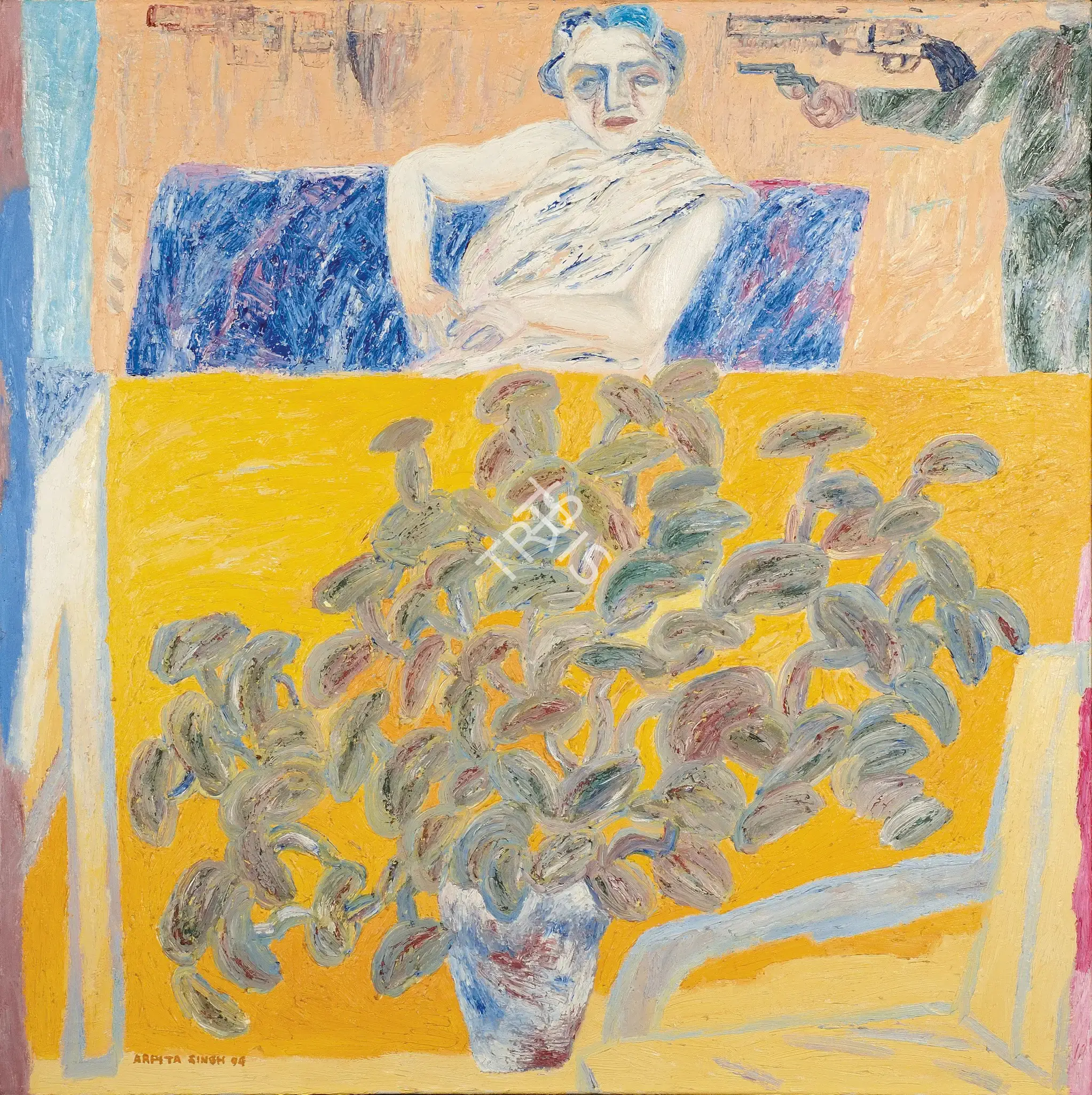 Arpita Singh (Artist), Durga Series, 1994, Painting