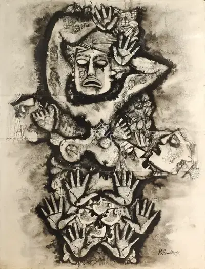 M. Senathipathi (Artist), Untitled, 1986, Painting