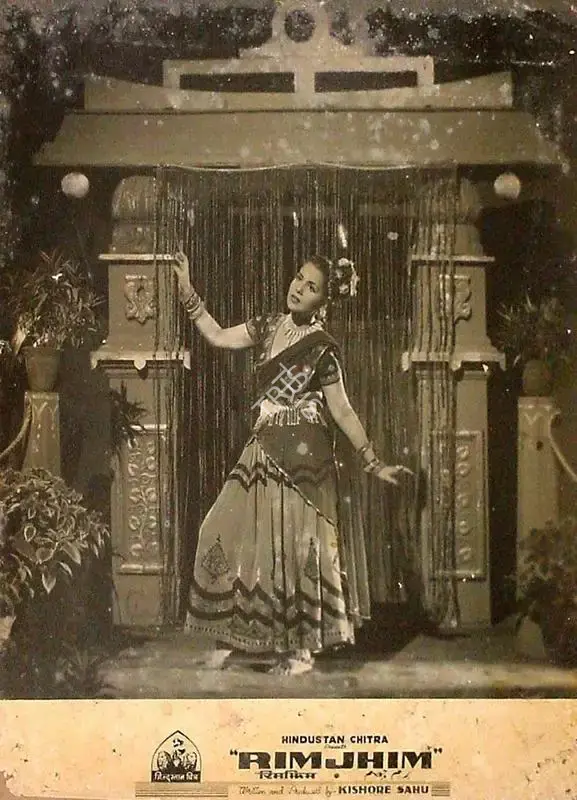Kishore Sahu (Producer), Rimjhim, 1949, Lobby Card