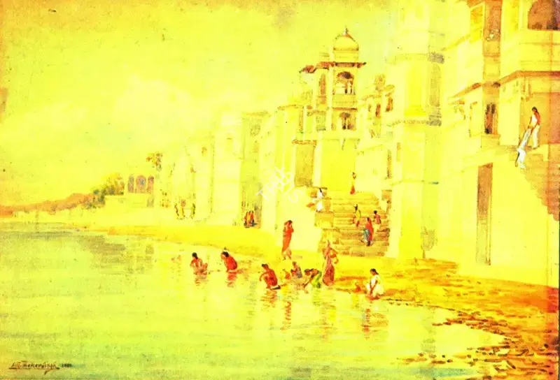 S.G. Thakur Singh (Artist), Varanasi, 1960, Painting