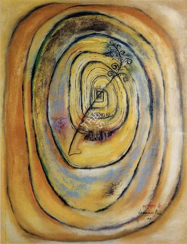 Laxman Pai (Artist), Germination, 1969, Painting